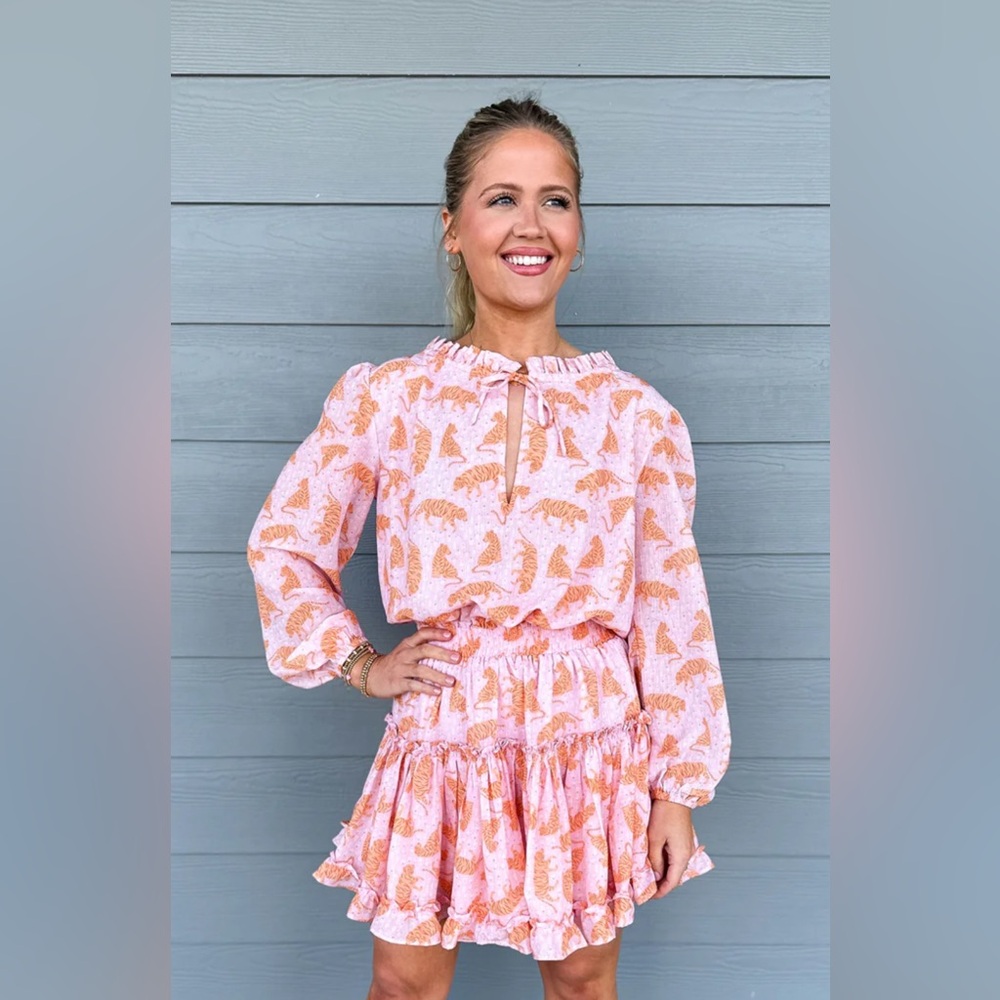 Sincerely ours Freya tiger daisy dress XS